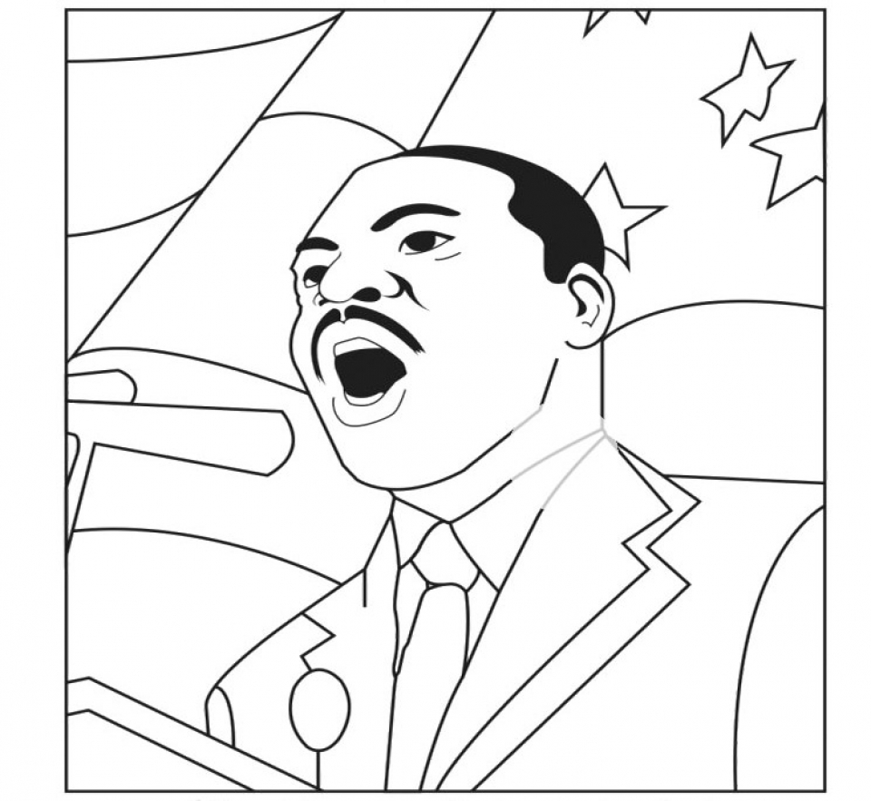 Mlk Jr Coloring Page