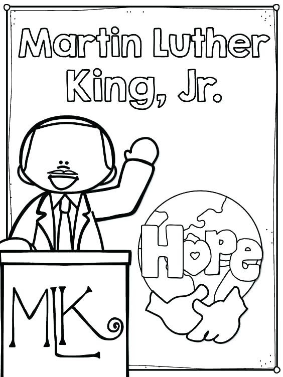 564x752 Martin Luther King Jr Printable Coloring Pages Martin Luther King