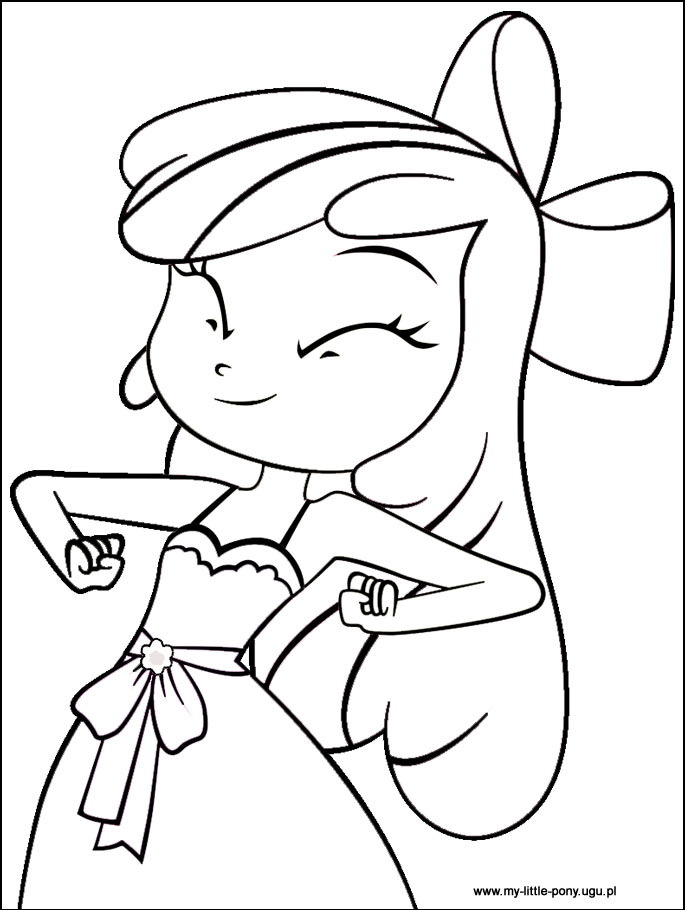 685x910 My Little Pony Equestria Girls Apple Bloom Coloring Pages