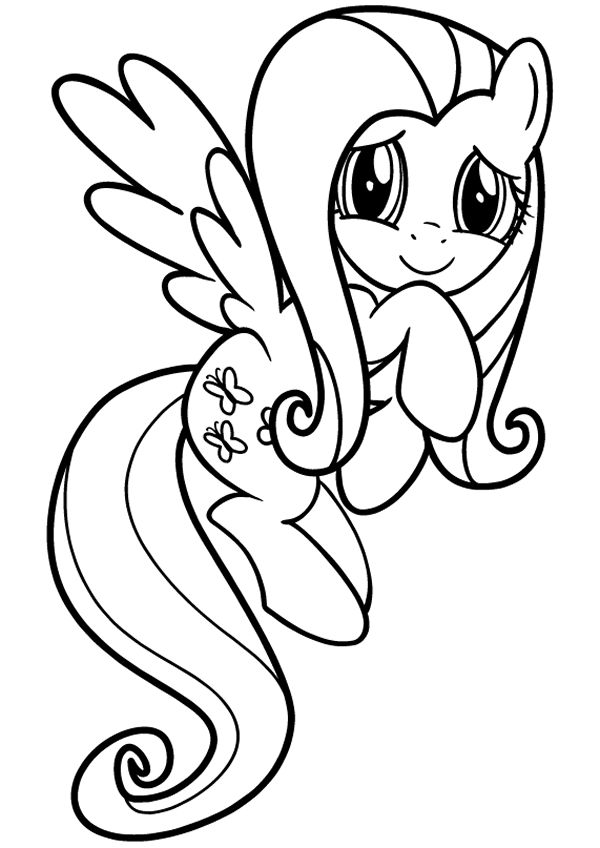 Mlp Coloring Pages Fluttershy