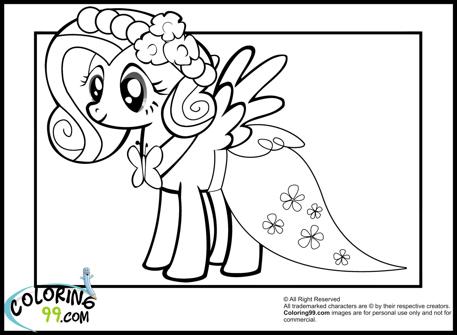 1500x1100 Mlp Coloring Pages Inspirational My Little Pony Fluttershy