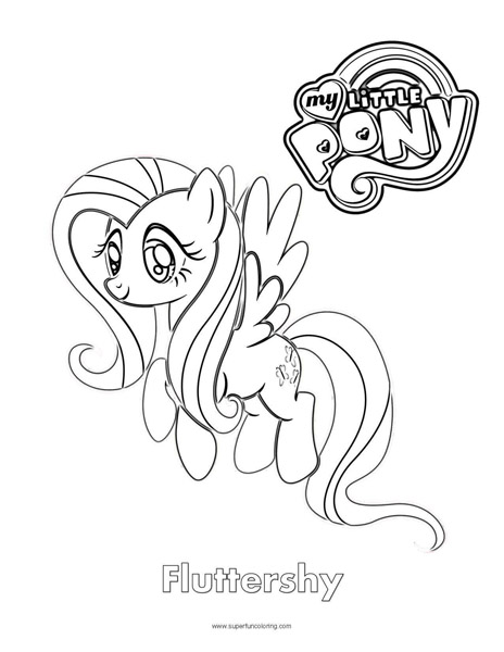 464x600 Fluttershy My Little Pony Coloring Page