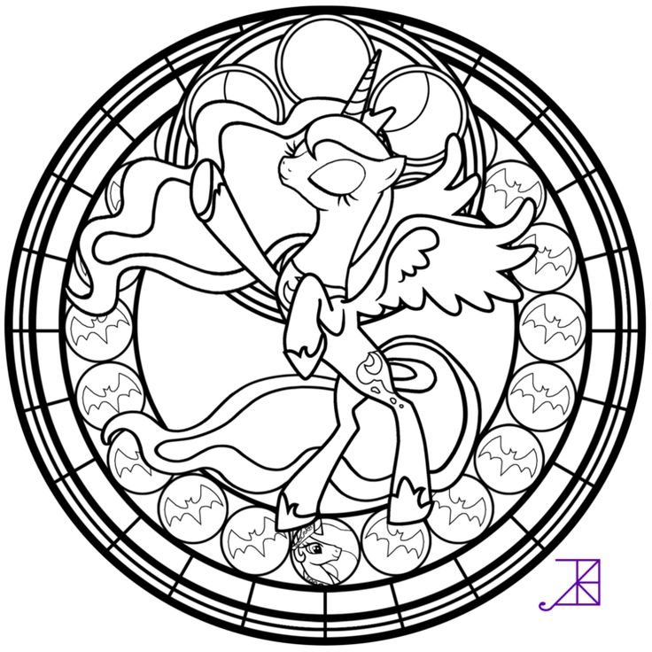 Mlp Coloring Pages Luna