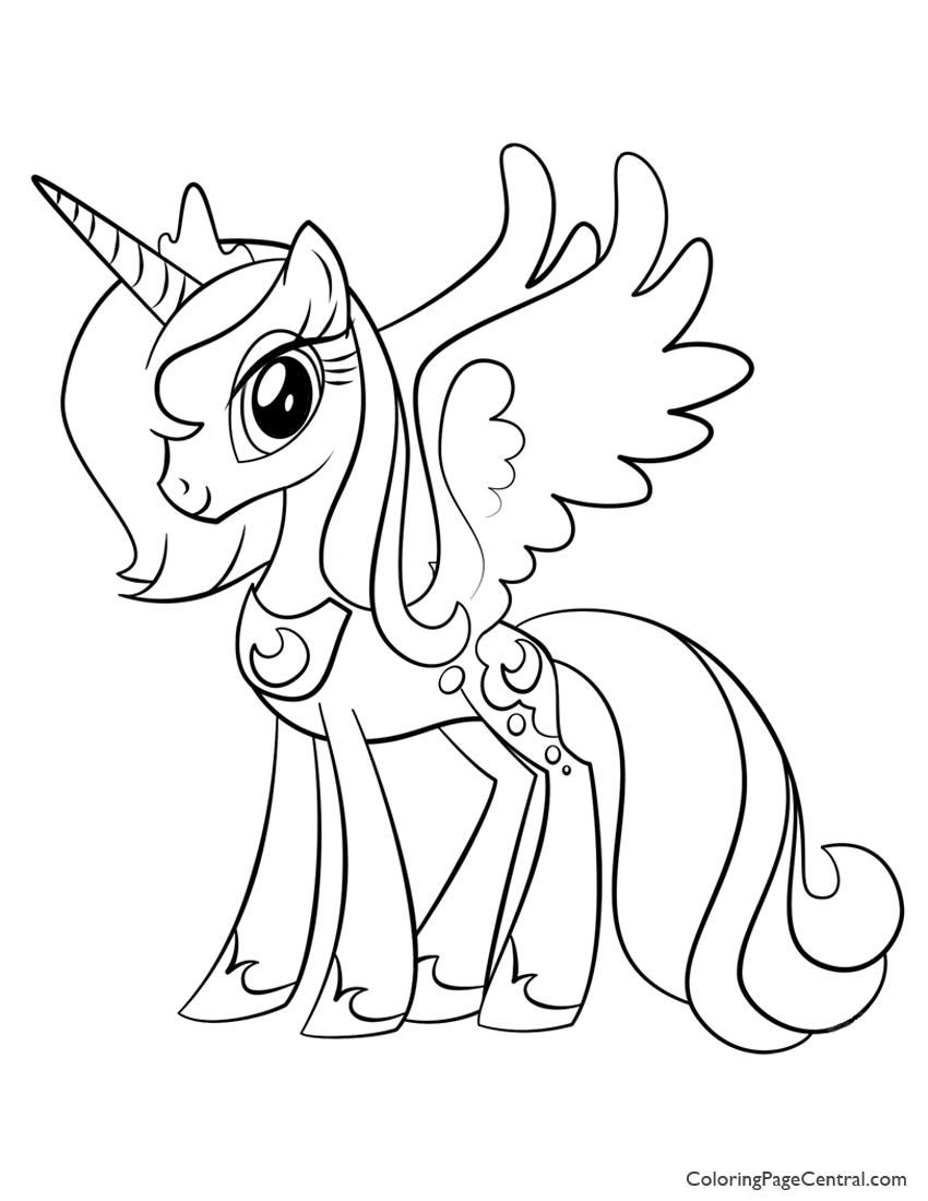850x1100 My Little Pony Princess Luna 02 Coloring Page Coloring Page