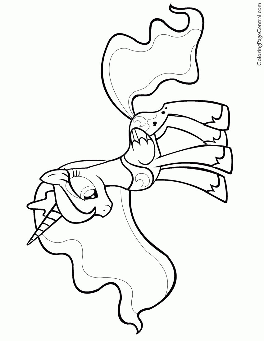 850x1100 Princess Luna Coloring Page Elegant My Little Pony Princess Luna