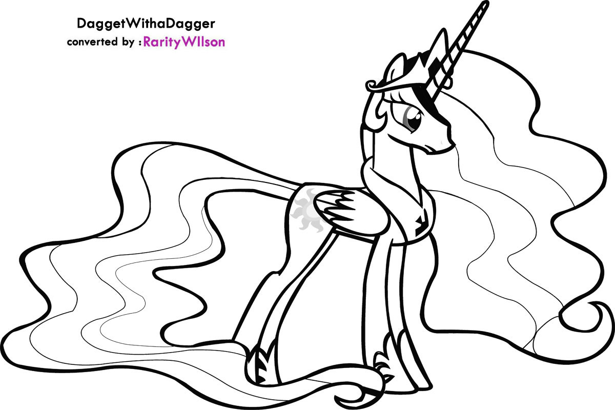 My Little Pony Princess Celestia Coloring Pages 1200x800 My Little Pony Princess Celestia Coloring Pages