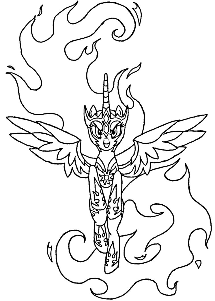 Mlp Coloring Pages Princess Celestia at GetColorings.com | Free