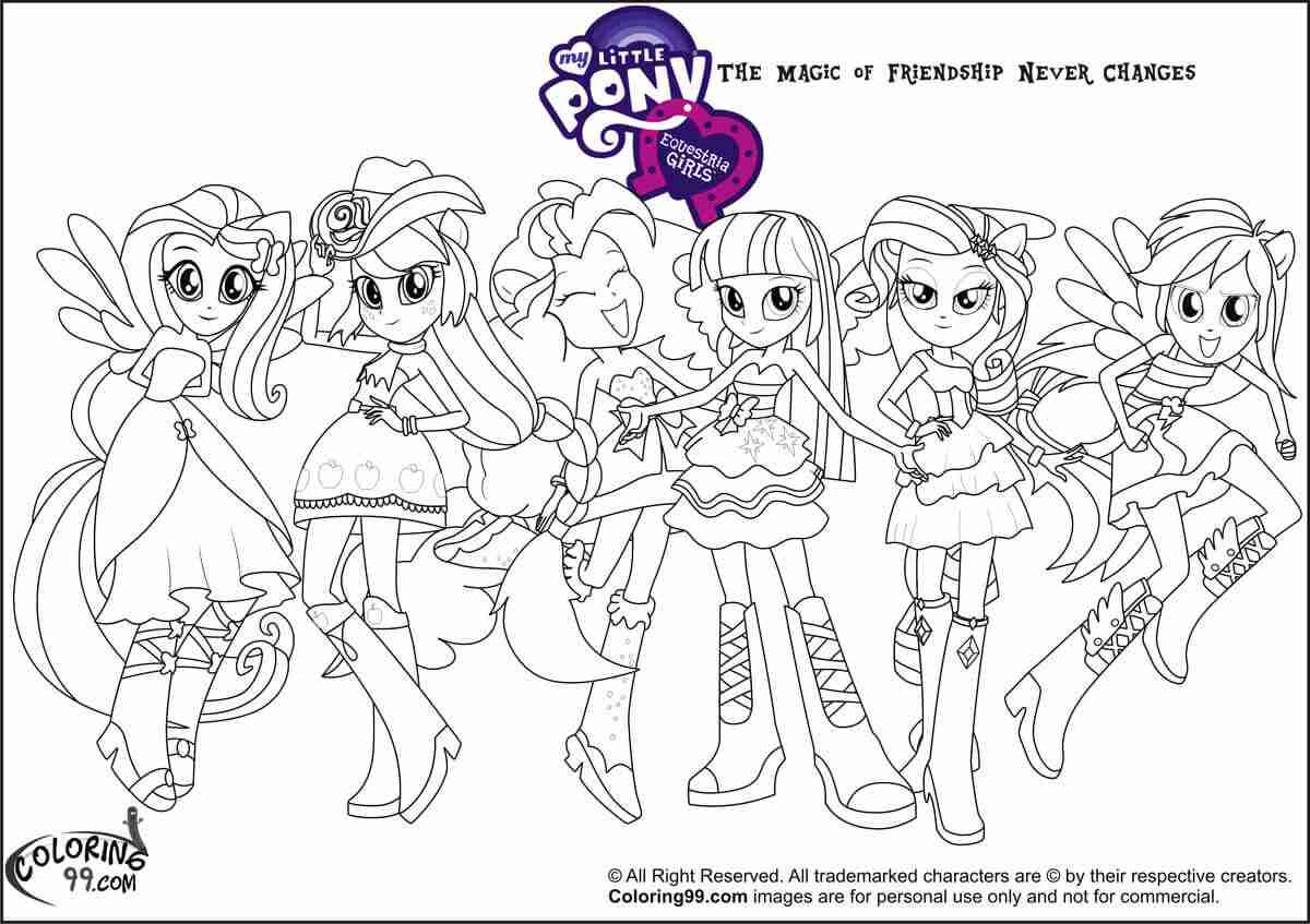 Mlp Equestria Girls Coloring Pages