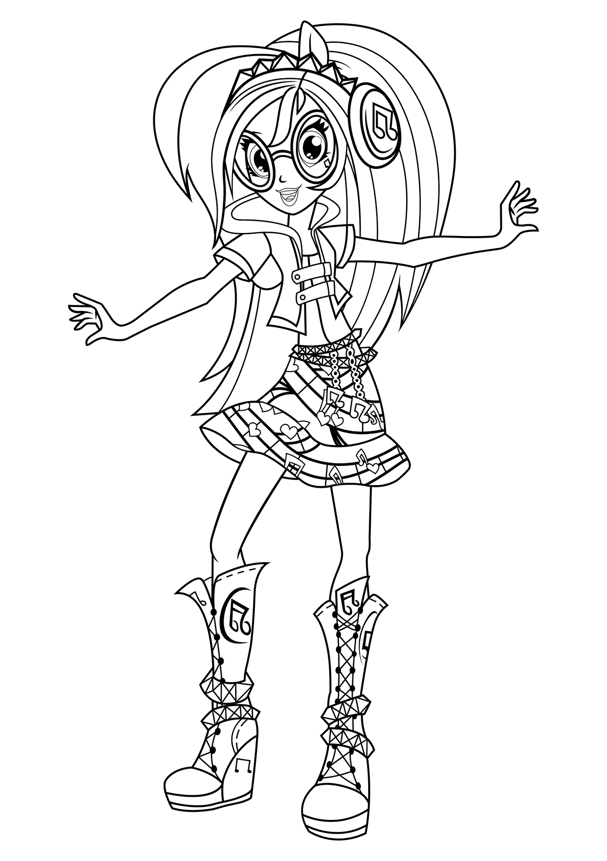 Equestria Girls Rainbow Rocks Coloring Pages Getcoloringpages 1200x1700 Equestria Girls Rainbow Rocks Coloring Pages Getcoloringpages