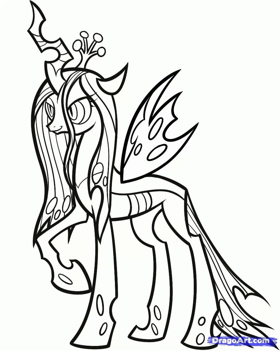 938x1174 My Little Pony Princess Luna Coloring Page Free Printable Stuning