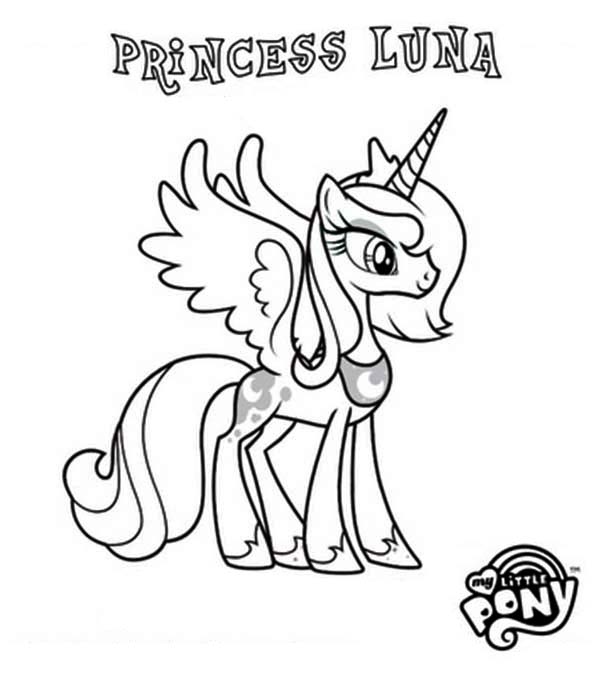 600x676 Princess Luna Coloring Page Awesome Pony Princess Luna In My
