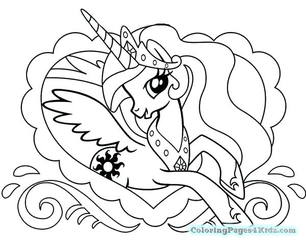 600x481 Princess Luna Coloring Sheets My Little Pony Pages