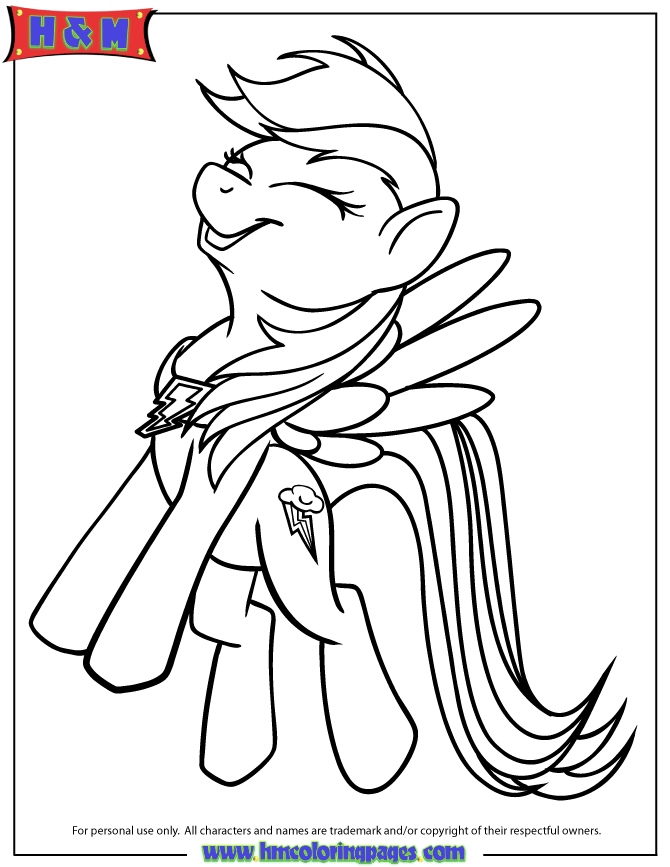 Mlp Rainbow Dash Coloring Pages