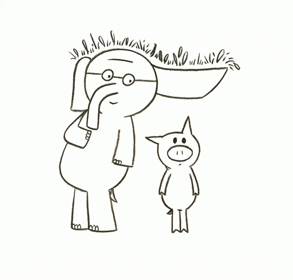 Elephant And Piggie Coloring Pages Home Mo Willems Adorable 1024x979 Elephant And Piggie Coloring Pages Home Mo Willems Adorable