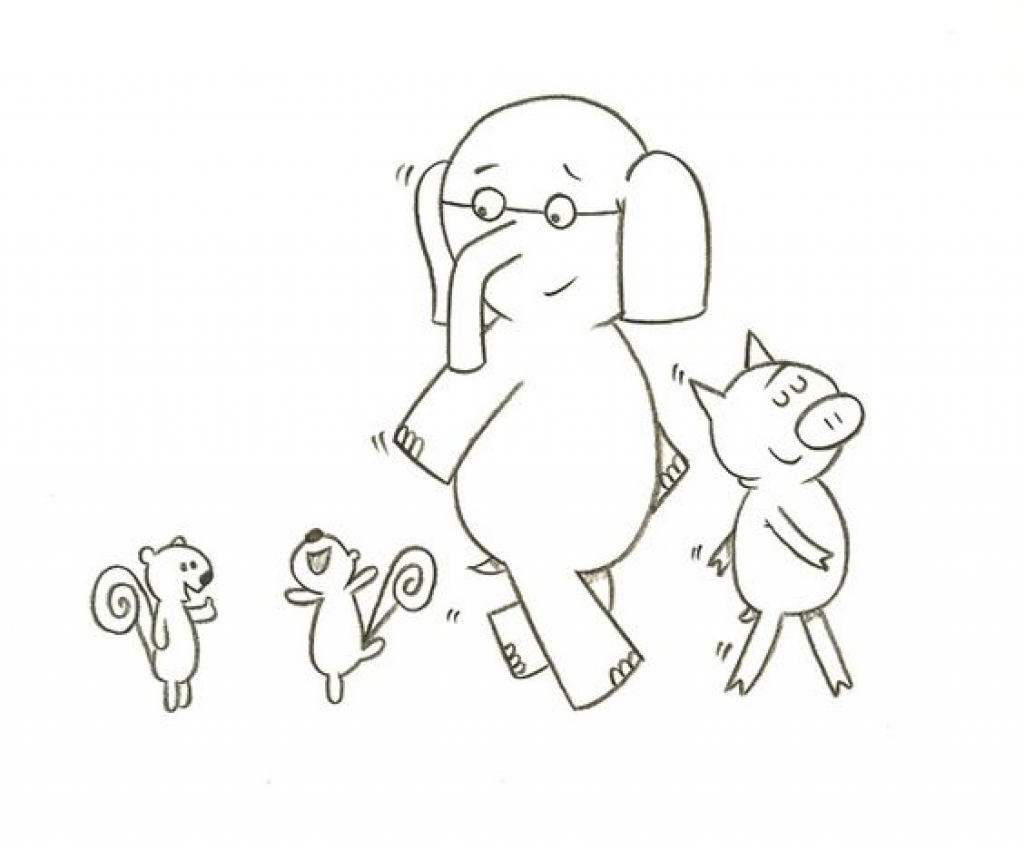 Mo Willems Coloring Pages 1024x849 Mo Willems Coloring Pages