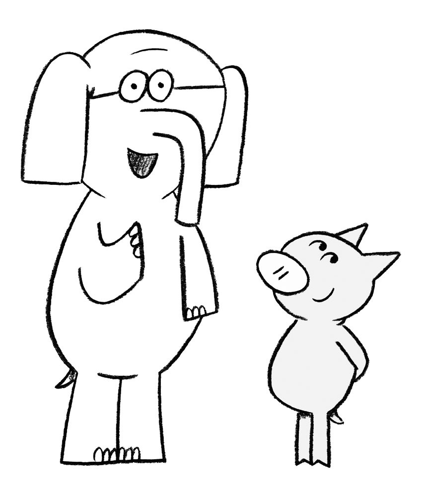Mo Willems Coloring Pages Elephant And Piggie Copy Best 850x1000 Mo Willems Coloring Pages Elephant And Piggie Copy Best