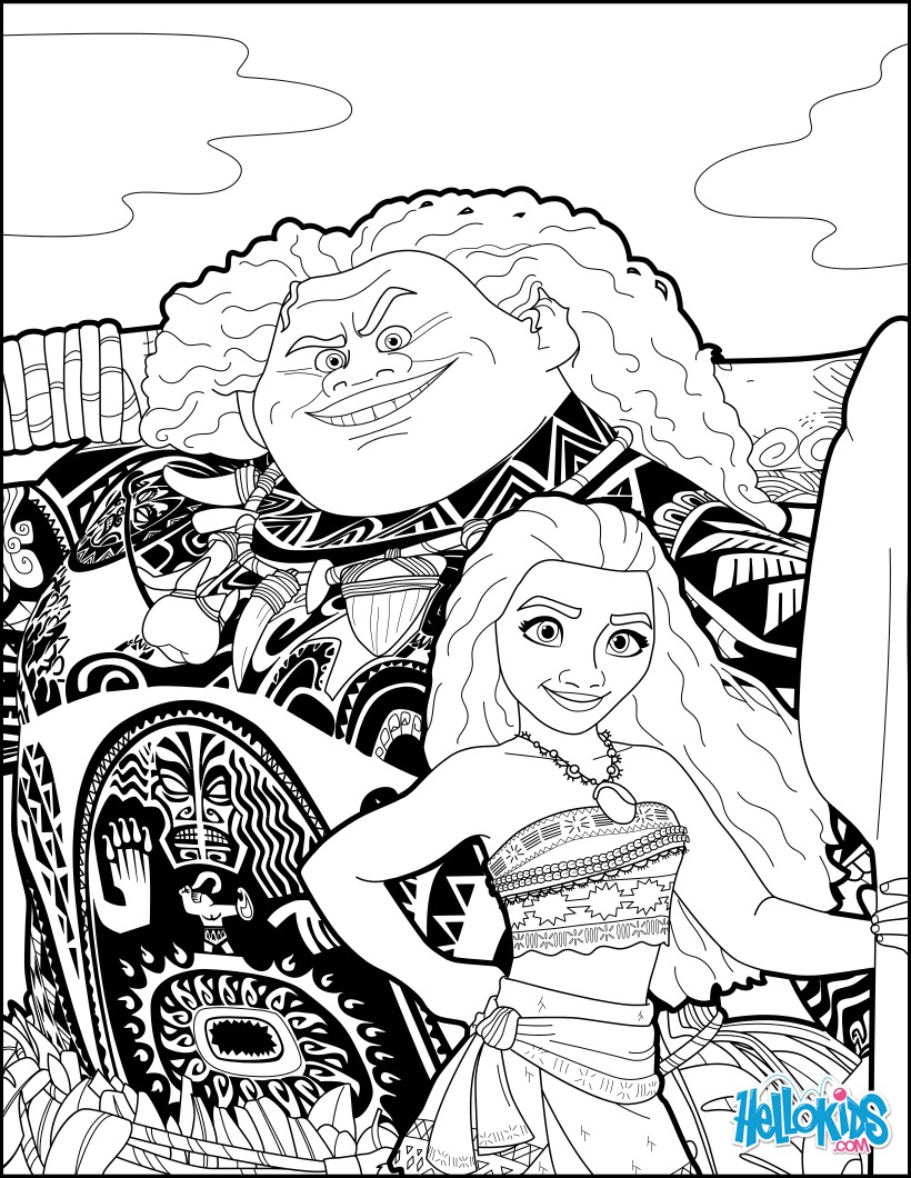 Moana Coloring Pages 820x1060 Moana Coloring Pages