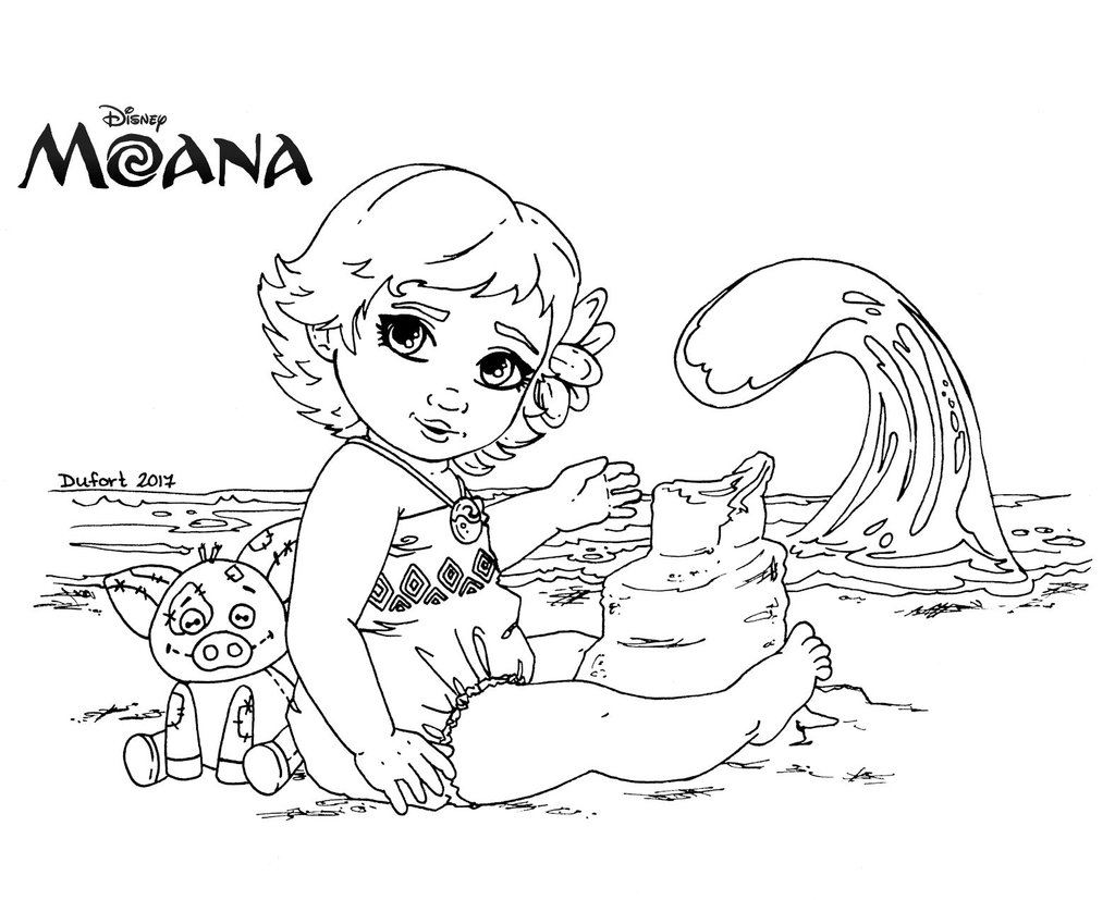 Pioneering Baby Moana Coloring Pages Page Free Line To Print 1024x827 Pioneering Baby Moana Coloring Pages Page Free Line To Print