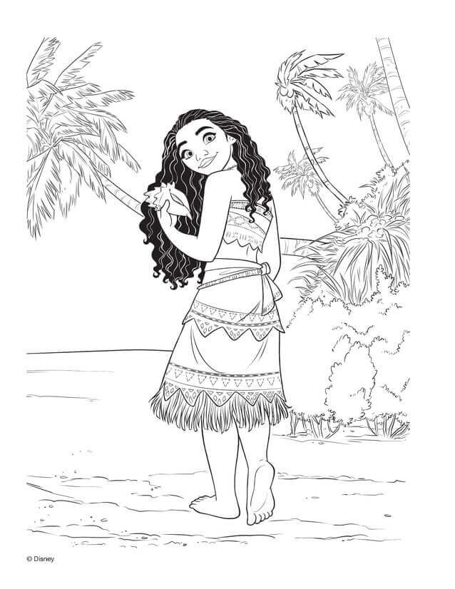 Cute Moana Coloring Pages 638x826 Cute Moana Coloring Pages