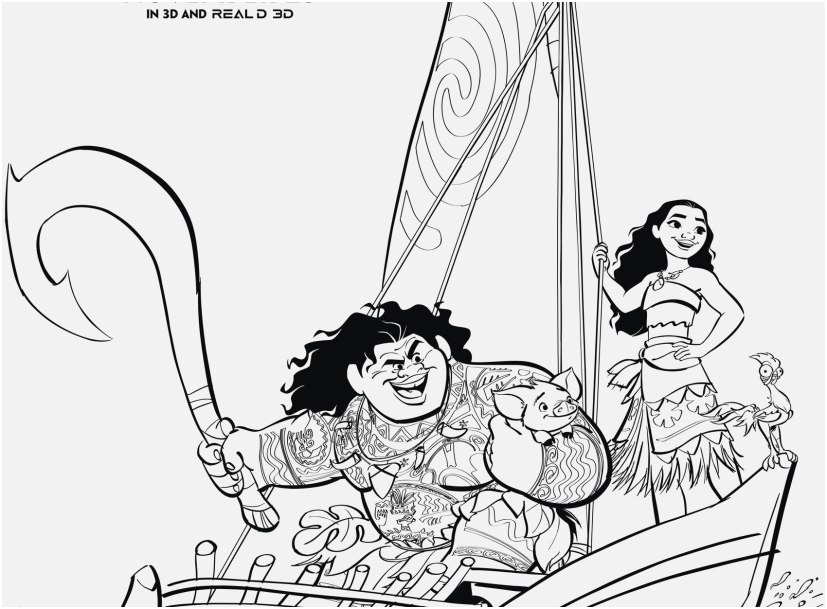 Moana Coloring Pages For Kids at GetColorings.com | Free printable ...