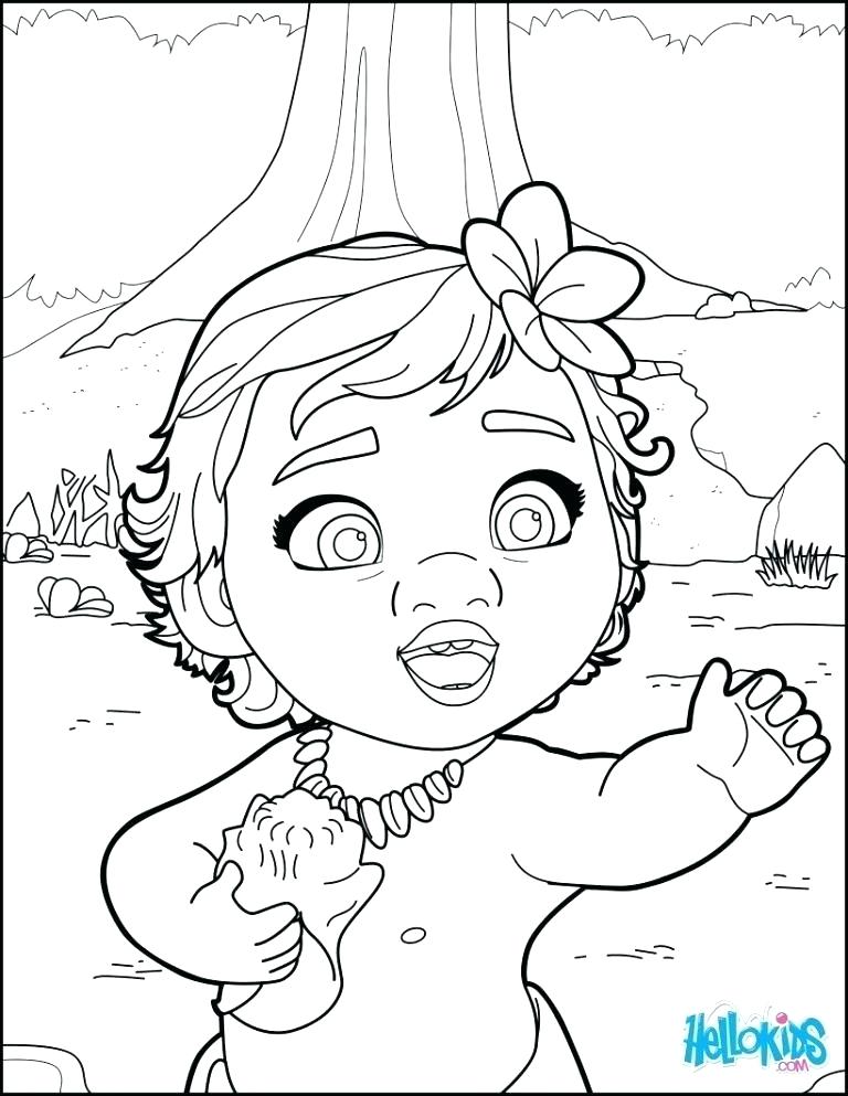 768x993 Moana Coloring Pages Printables Plus And Page As Well Baby Within