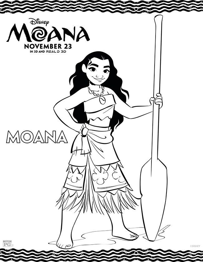 650x841 Moana Coloring Pages Moana And Craft