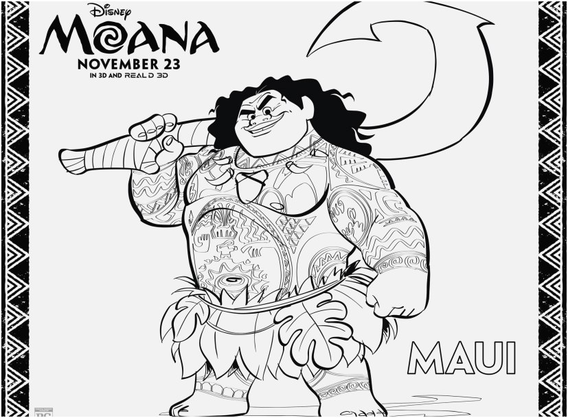 827x609 Moana Coloring Pages Printable Concept Moana Coloring Pages