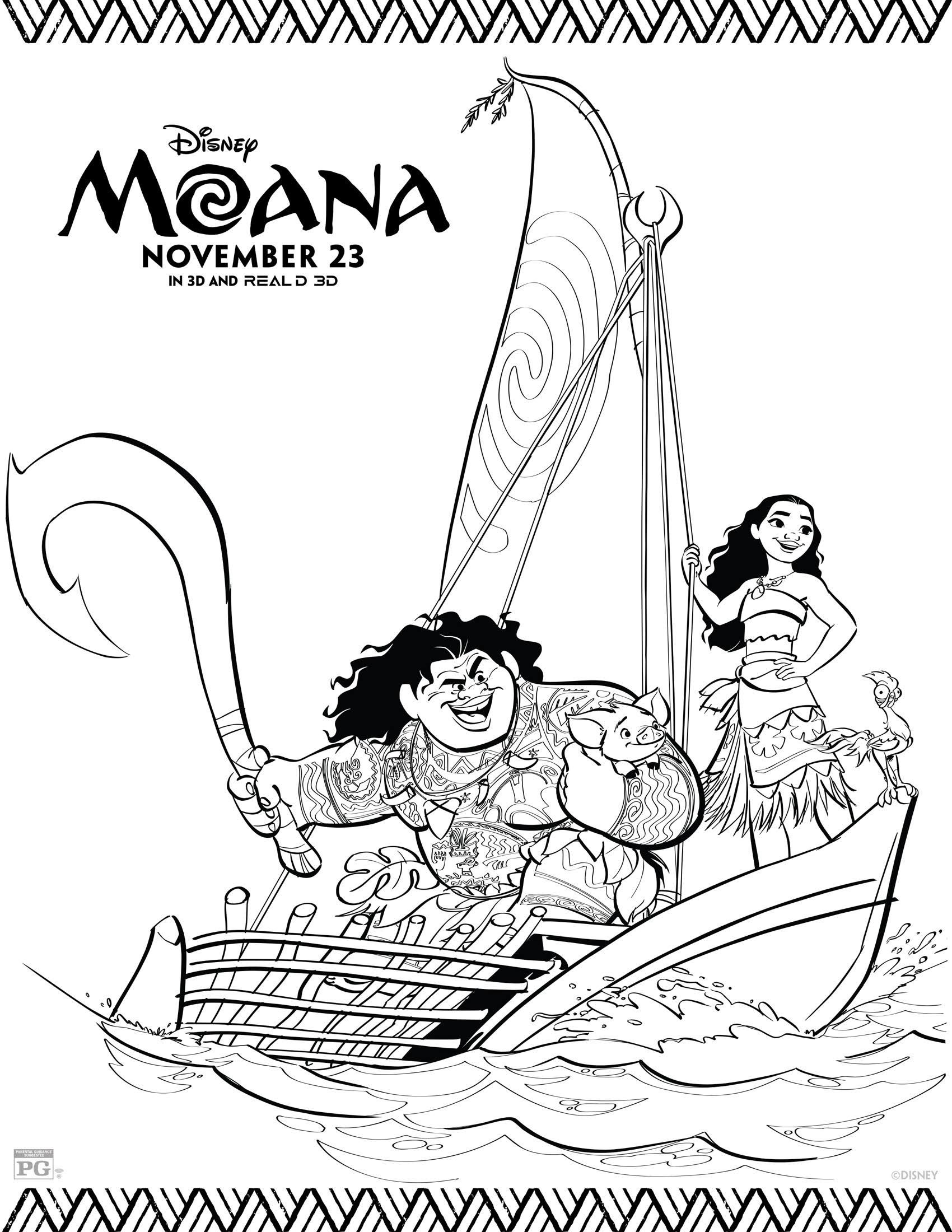 1700x2200 Disney S Moana Coloring Pages Mommy Scene Printable Free