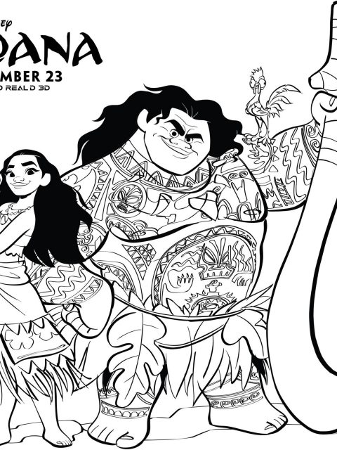 Moana Disney Coloring Pages at GetColorings.com | Free printable ...