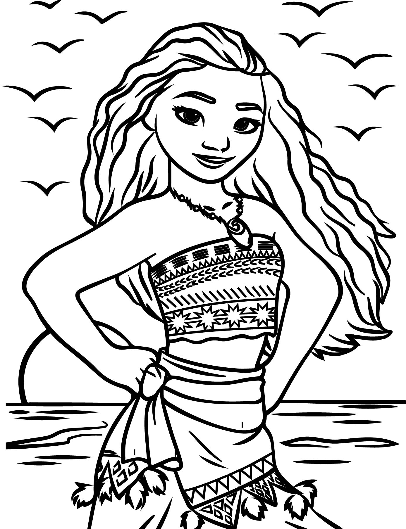 Moana Coloring Pages Disney at GetColorings.com | Free printable ...