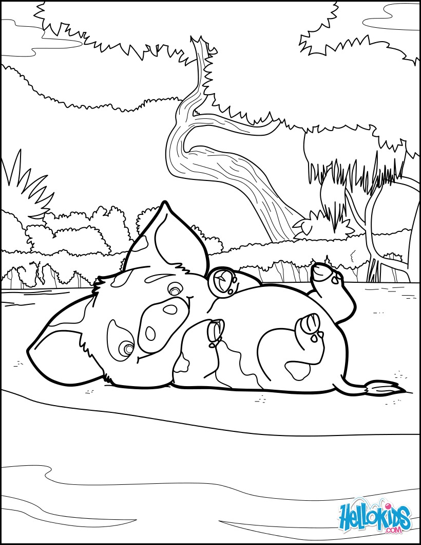 820x1060 Moana Coloring Pages