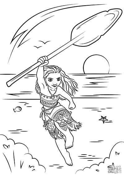 400x566 59 Moana Coloring Pages (Updated May 2018)