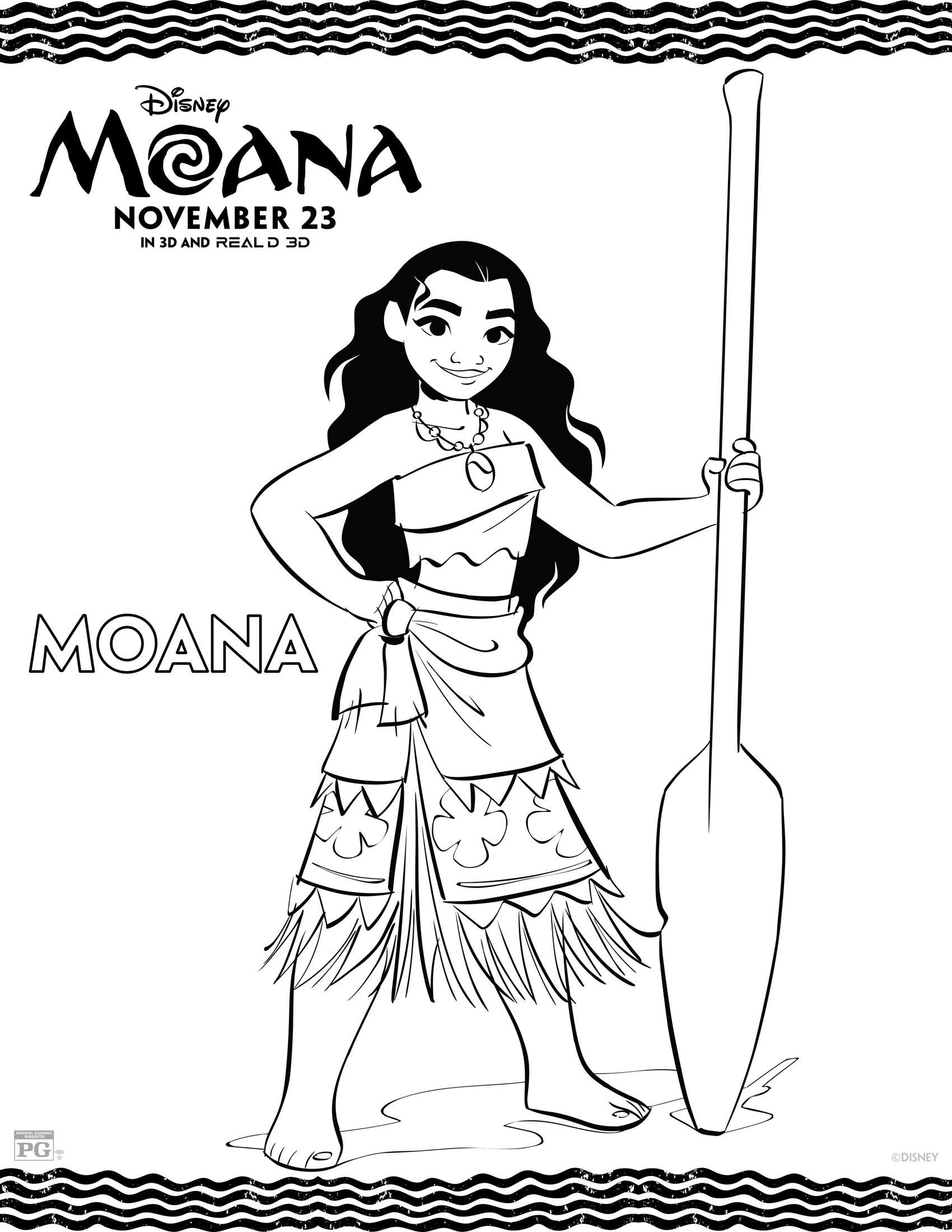 Disney's Moana Movie Review And Free Printable Coloring Pages 1700x2200 Disney's Moana Movie Review And Free Printable Coloring Pages