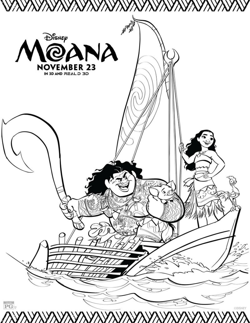 Disney Moana Movie Coloring Page Printable Coloring Pages 800x1035 Disney Moana Movie Coloring Page Printable Coloring Pages