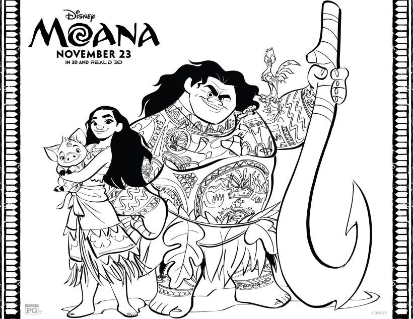 Moana Printable Activities Including Coloring Pages, Mazes 820x634 Moana Printable Activities Including Coloring Pages, Mazes
