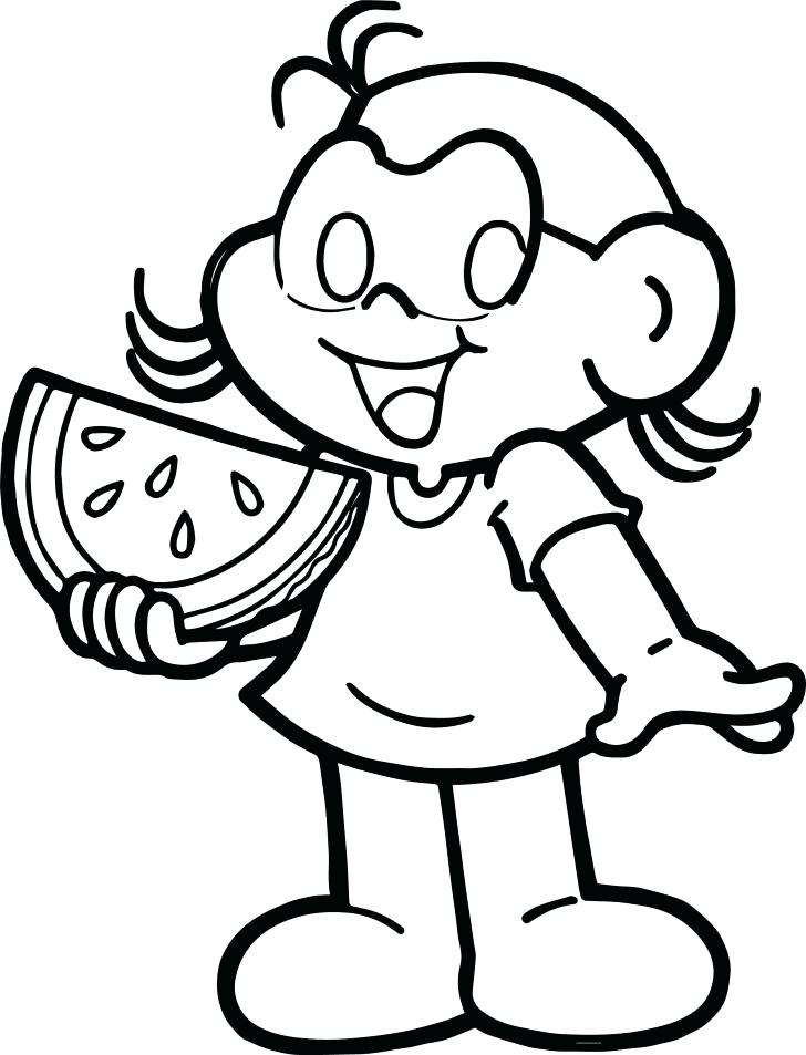 728x953 Watermelon Coloring Page Medium Size Of Watermelon Coloring Page