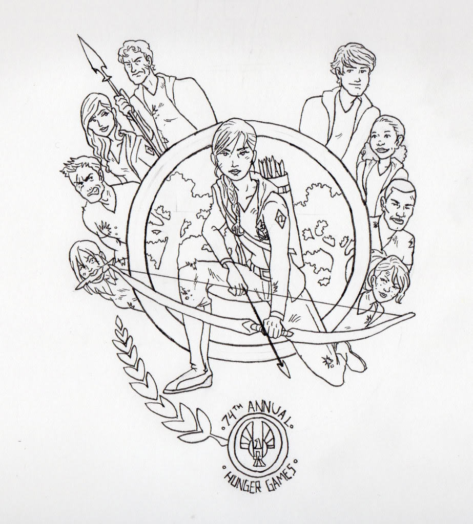 The Hunger Games Coloring Pages For Kids To Print 923x1024 The Hunger Games Coloring Pages For Kids To Print