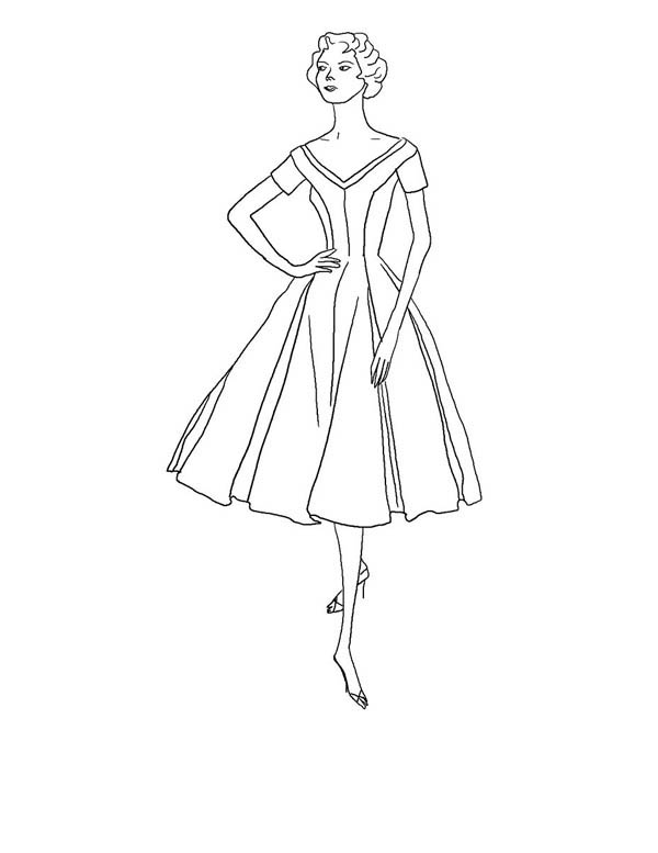 600x777 Top Model Coloring Pages To Download And Print For Free