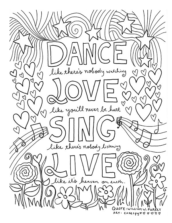 Bright And Modern Free Printable Inspirational Coloring Pages 600x776 Bright And Modern Free Printable Inspirational Coloring Pages