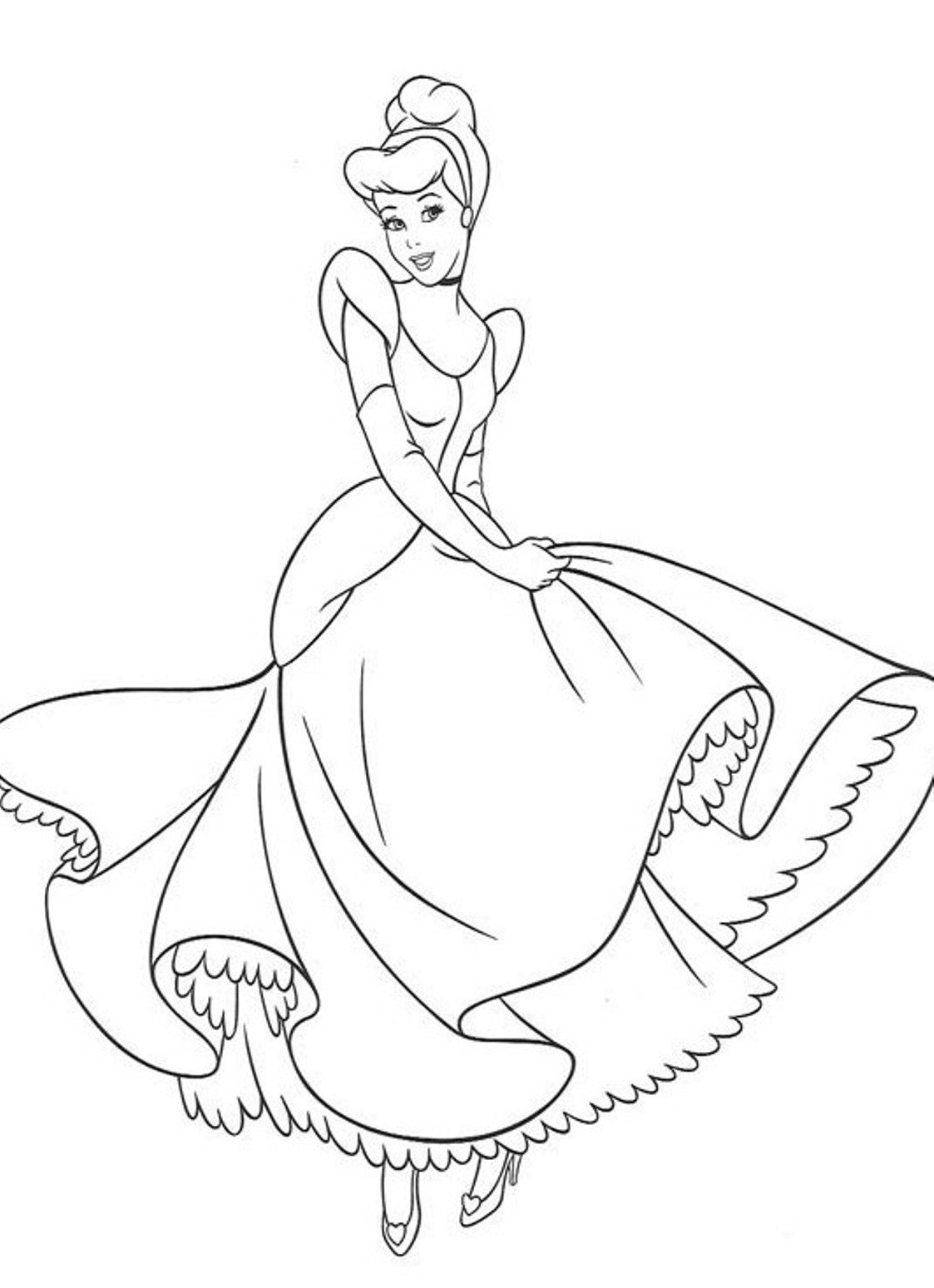 Cinderalla Coloring Pages 1123x1549 Cinderalla Coloring Pages