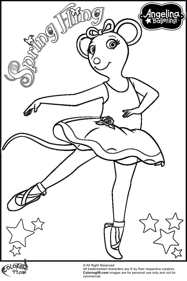 Ballerina Printable Coloring Pages 600x900 Ballerina Printable Coloring Pages