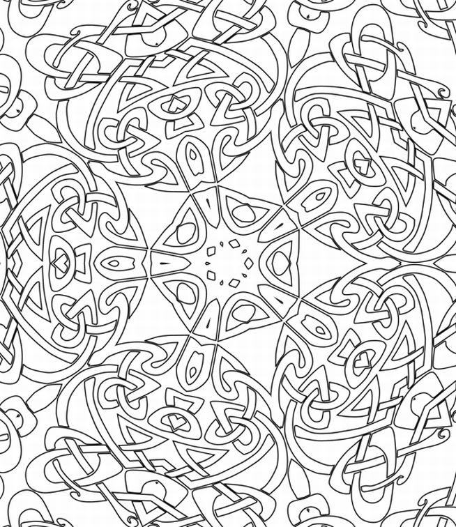 654x756 Kaleidoscope Coloring Pages Many Interesting Cliparts