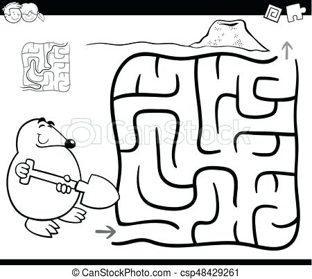 Mole Coloring Page Maze With Mole Coloring Page Vector Mole Rat 450x403 Mole Coloring Page Maze With Mole Coloring Page Vector Mole Rat