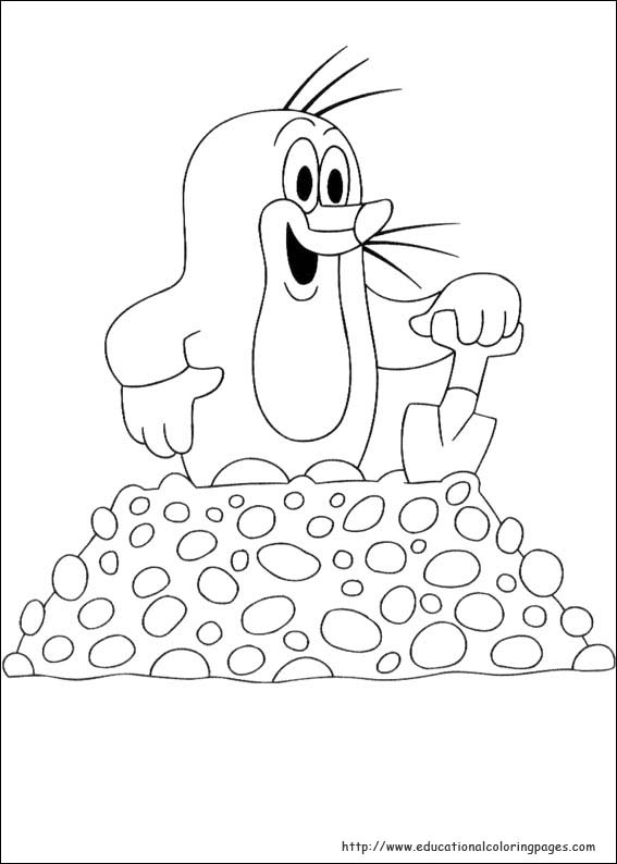 Mole Coloring Pages 567x794 Mole Coloring Pages