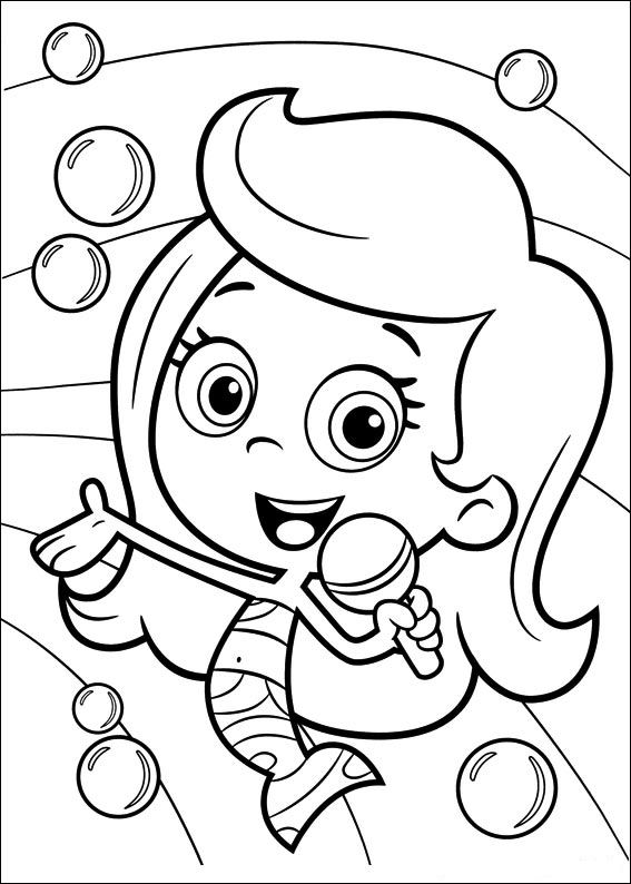 567x794 Startling Bubble Guppies Coloring Pages Molly