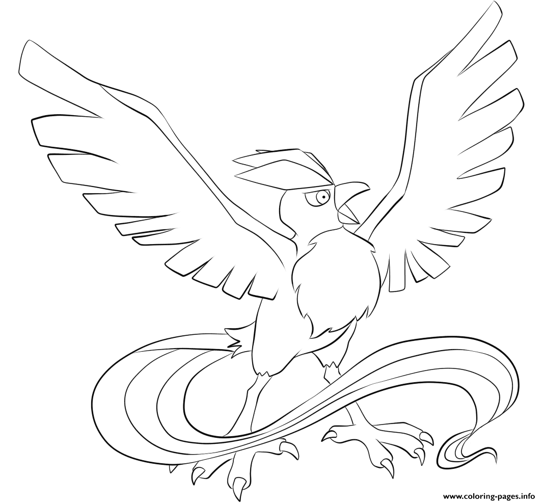 1066x987 144 Articuno Pokemon Coloring Pages Printable