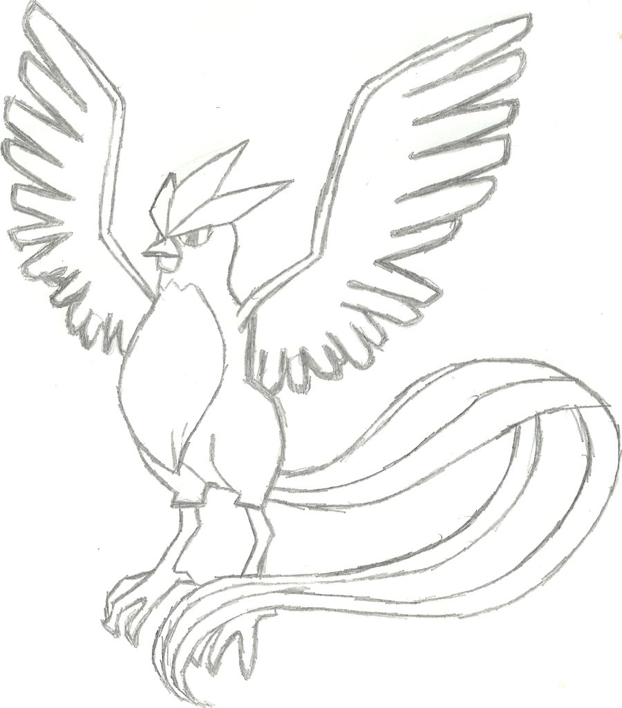 900x1025 Pokemon Coloring Pages Articuno Sketch By Cool On Articuno By
