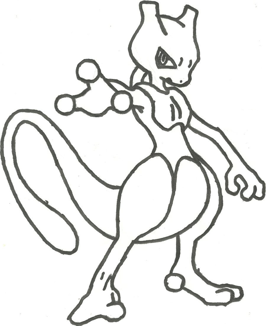 900x1103 Xtgnaazxc For Mewtwo Coloring Page