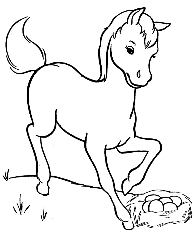 Baby Horse Coloring Pages 670x820 Baby Horse Coloring Pages