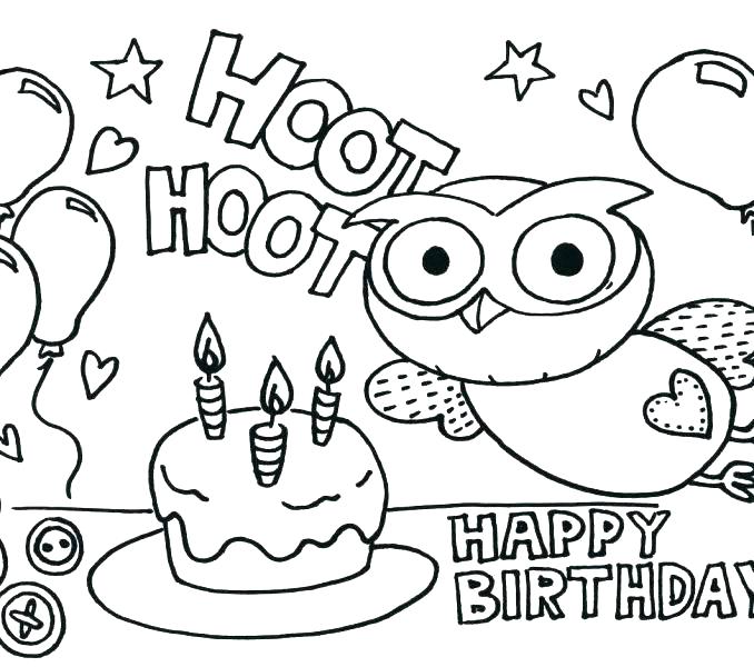 678x600 Happy Coloring Pages Color Pages For Mom Birthday Coloring Pages